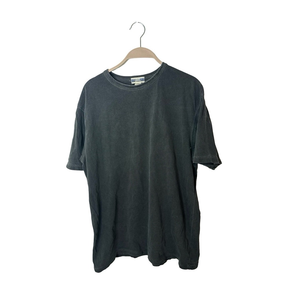 Vintage Gap T Shirt Mens Large Light gray Cotton Crewneck Short Sleeve Blank